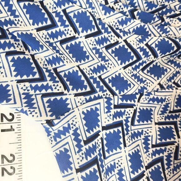 Anthropologie Maeve Galen geometric print gathered waist dress - size medium - Picture 11 of 11